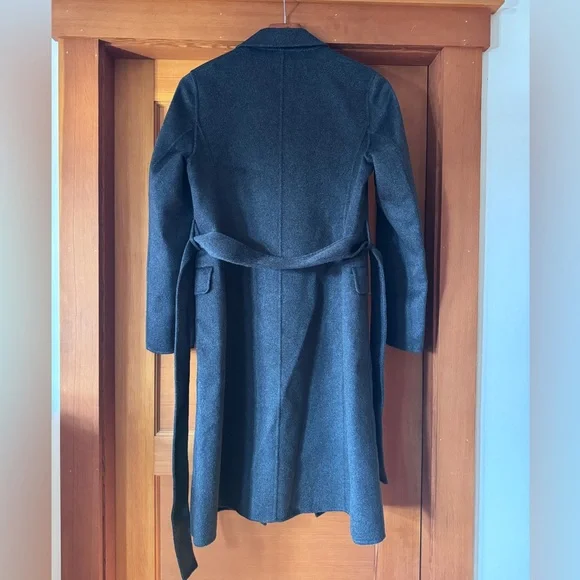 Quince 100% Mongolian Cashmere Double-faced Wrap Coat, NWT. XS - Picture 2 of 10